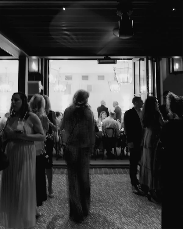 Showcasing Charleston welcome party decor